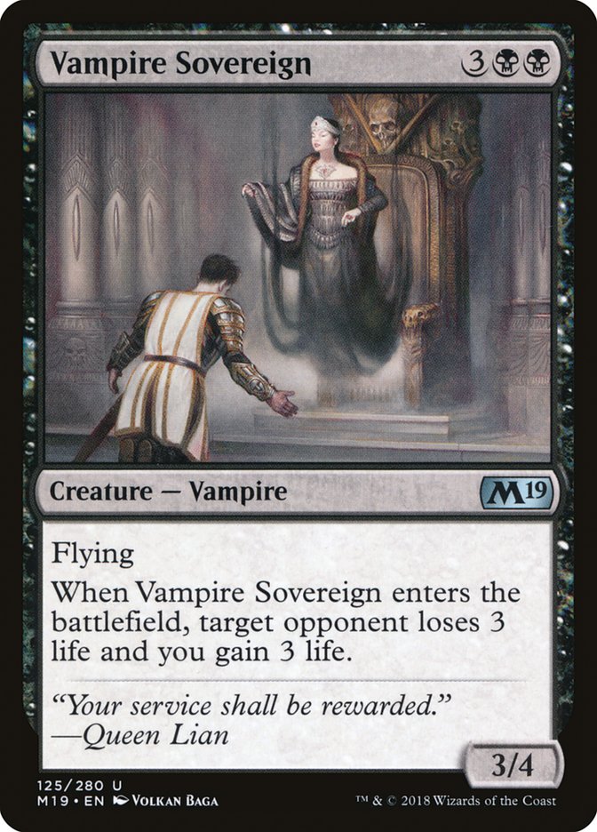 Vampire Sovereign [Core Set 2019] | Red Riot Games CA