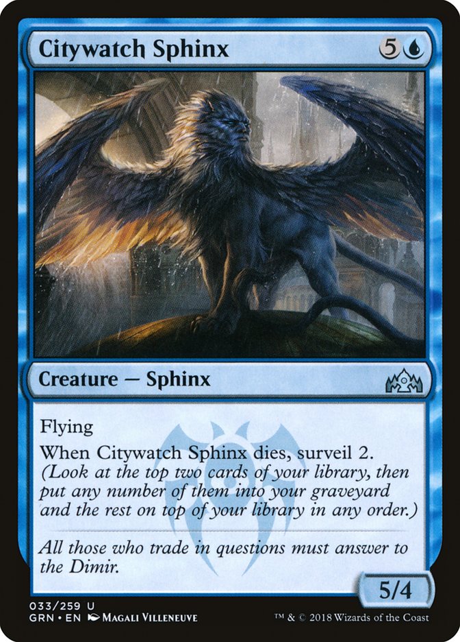 Citywatch Sphinx [Guilds of Ravnica] | Red Riot Games CA
