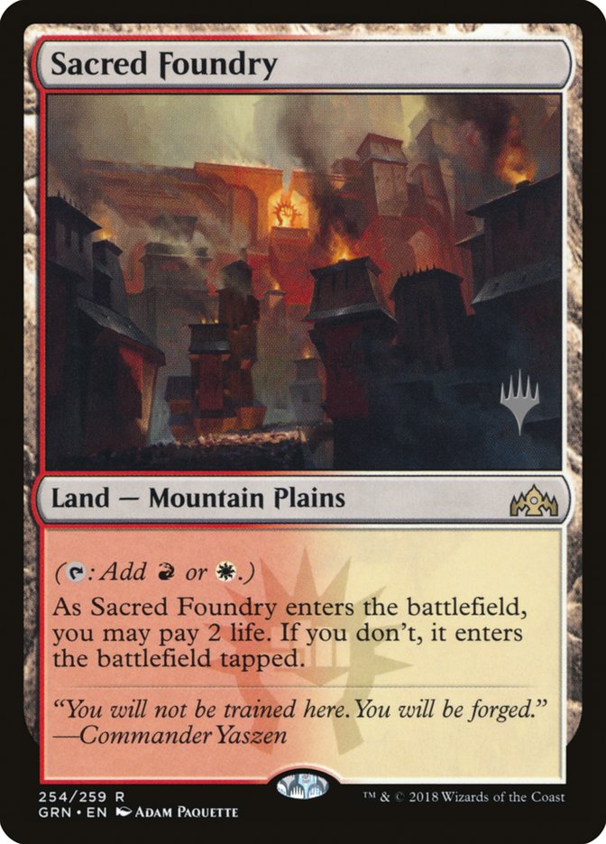 Sacred Foundry (Promo Pack) [Guilds of Ravnica Promos] | Red Riot Games CA