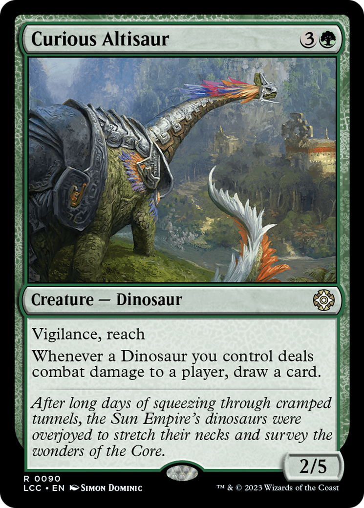 Curious Altisaur [The Lost Caverns of Ixalan Commander] | Red Riot Games CA