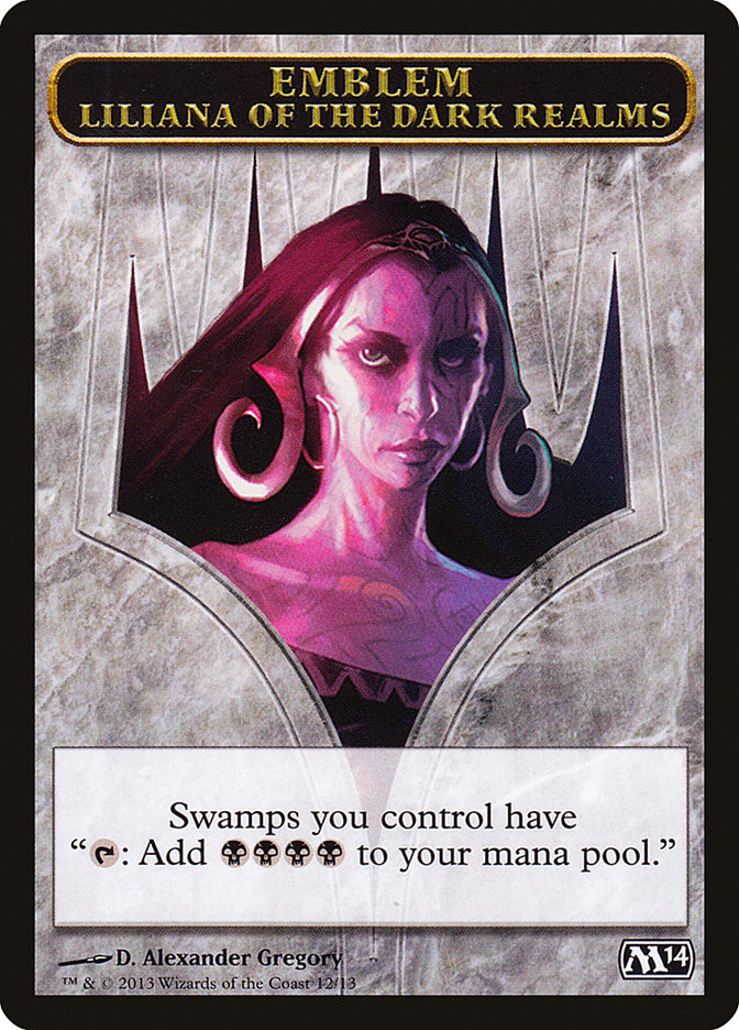 Liliana of the Dark Realms Emblem [Magic 2014 Tokens] | Red Riot Games CA