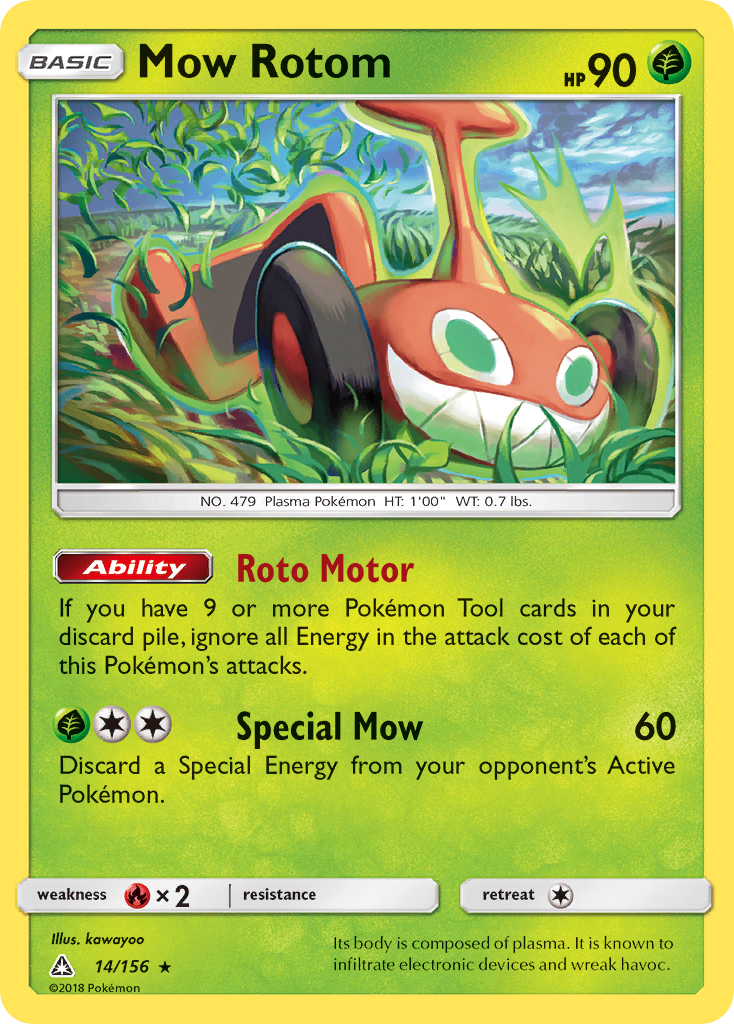 Mow Rotom (14/156) [Sun & Moon: Ultra Prism] | Red Riot Games CA