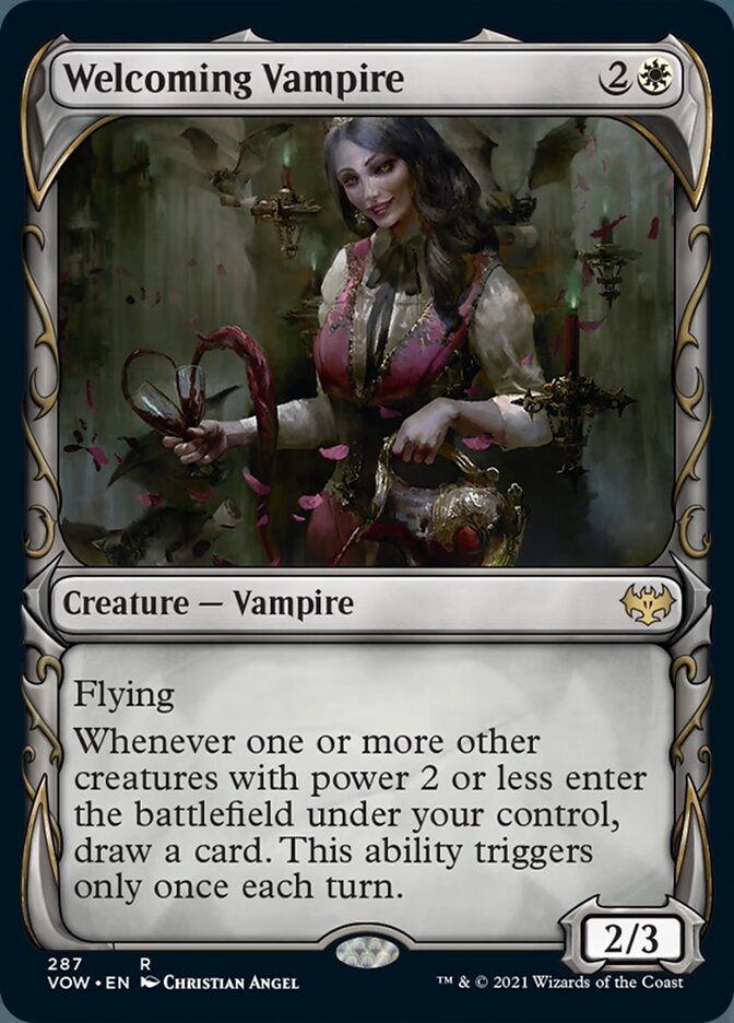 Welcoming Vampire (Showcase Fang Frame) [Innistrad: Crimson Vow] | Red Riot Games CA