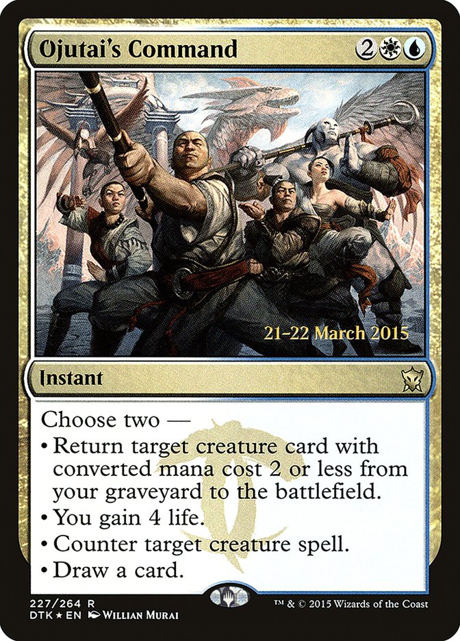 Ojutai's Command [Dragons of Tarkir Prerelease Promos] | Red Riot Games CA