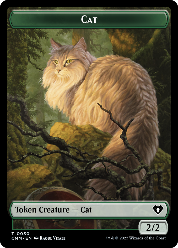Cat Token (30) [Commander Masters Tokens] | Red Riot Games CA