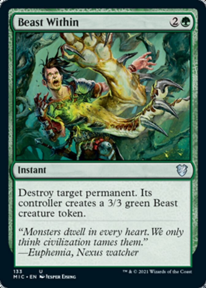 Beast Within [Innistrad: Midnight Hunt Commander] | Red Riot Games CA