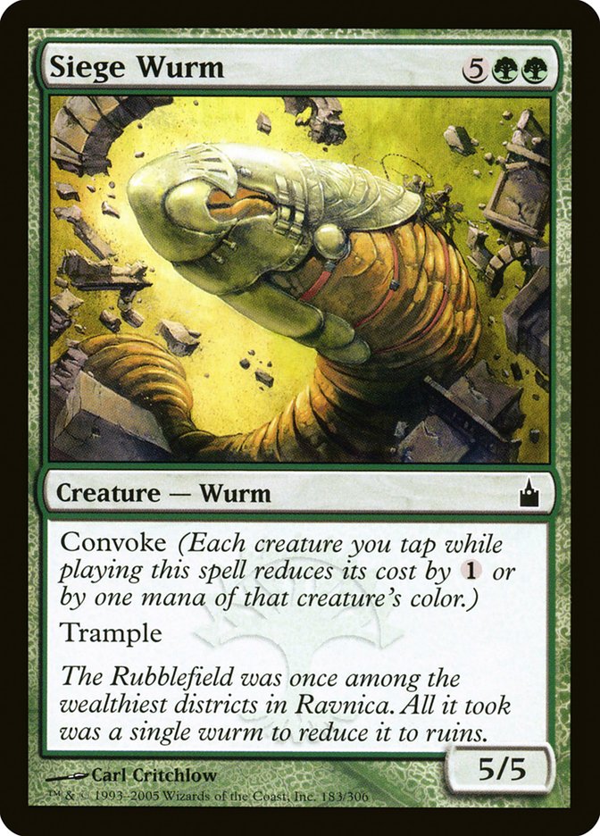 Siege Wurm [Ravnica: City of Guilds] | Red Riot Games CA
