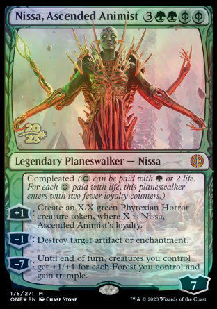 Nissa, Ascended Animist [Phyrexia: All Will Be One Prerelease Promos] | Red Riot Games CA