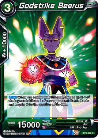 Godstrike Beerus (BT6-057) [Destroyer Kings] | Red Riot Games CA