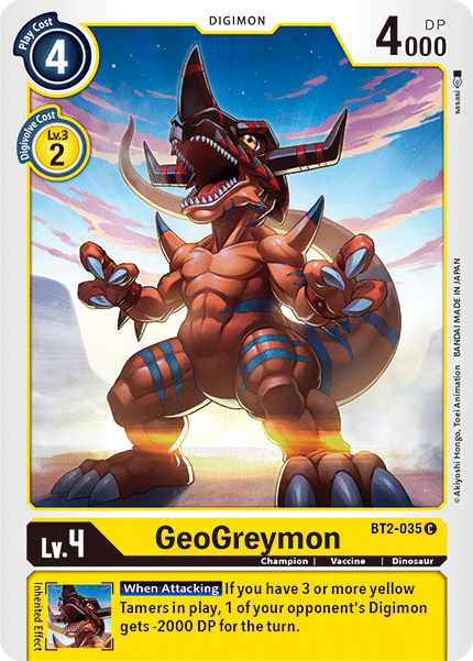 GeoGreymon [BT2-035] [Release Special Booster Ver.1.5] | Red Riot Games CA