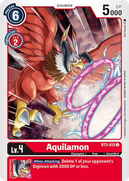 Aquilamon [BT3-012] [Release Special Booster Ver.1.5] | Red Riot Games CA