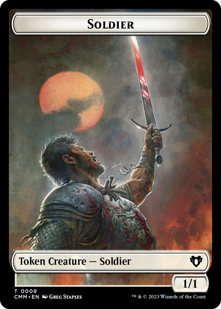 Soldier // Ogre Double-Sided Token [Commander Masters Tokens] | Red Riot Games CA