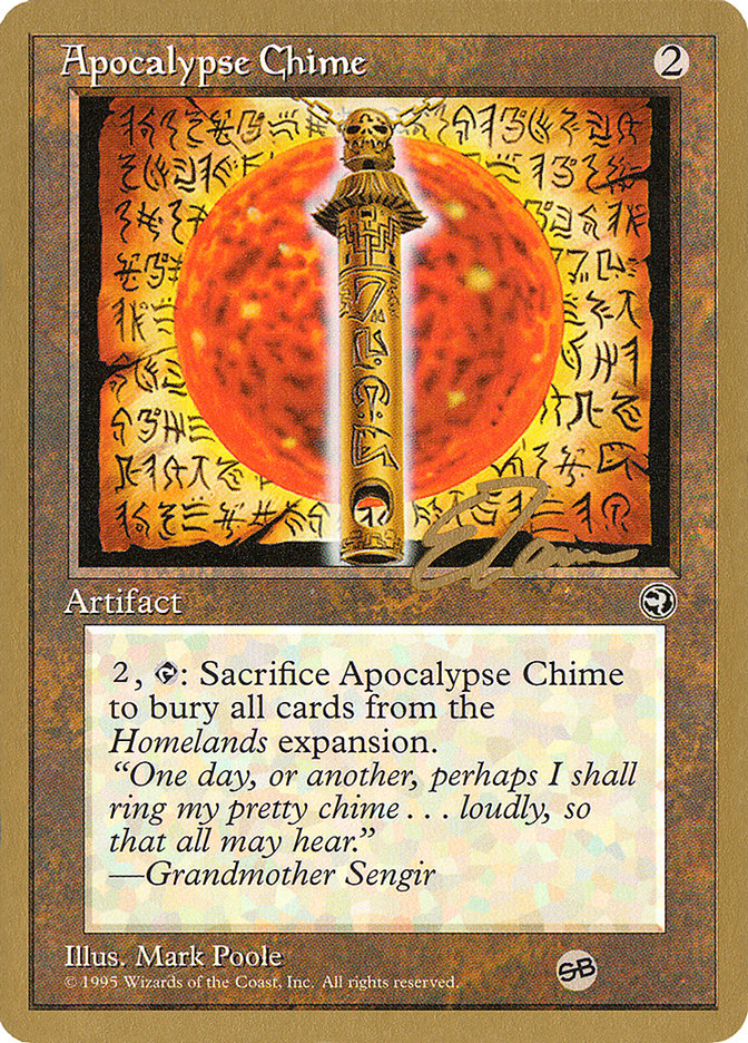 Apocalypse Chime (Eric Tam) (SB) [Pro Tour Collector Set] | Red Riot Games CA