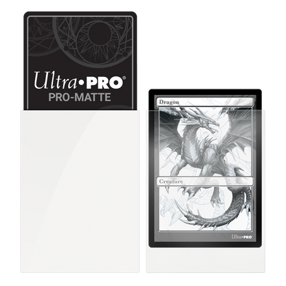 Ultra PRO: Standard 100ct Sleeves - PRO-Matte (White)