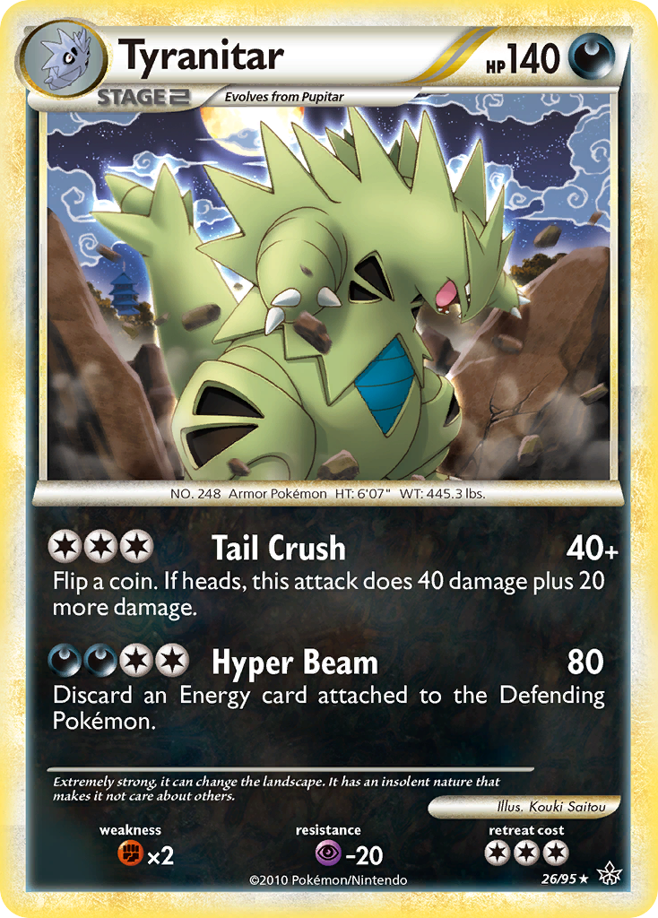 Tyranitar (26/95) [HeartGold & SoulSilver: Unleashed] | Red Riot Games CA
