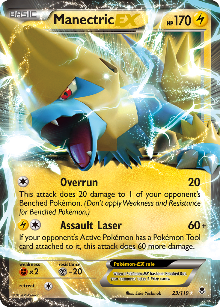 Manectric EX (23/119) [XY: Phantom Forces] | Red Riot Games CA