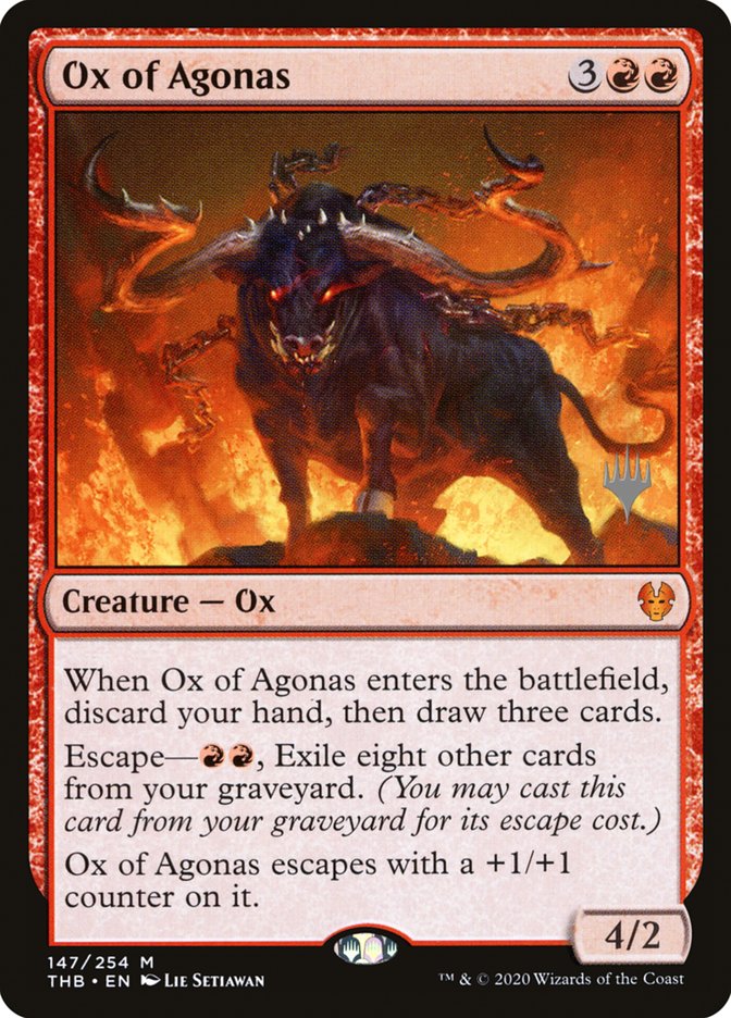 Ox of Agonas (Promo Pack) [Theros Beyond Death Promos] | Red Riot Games CA