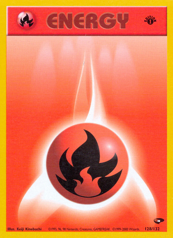 Fire Energy (128/132) [Gym Challenge 1st Edition] | Red Riot Games CA