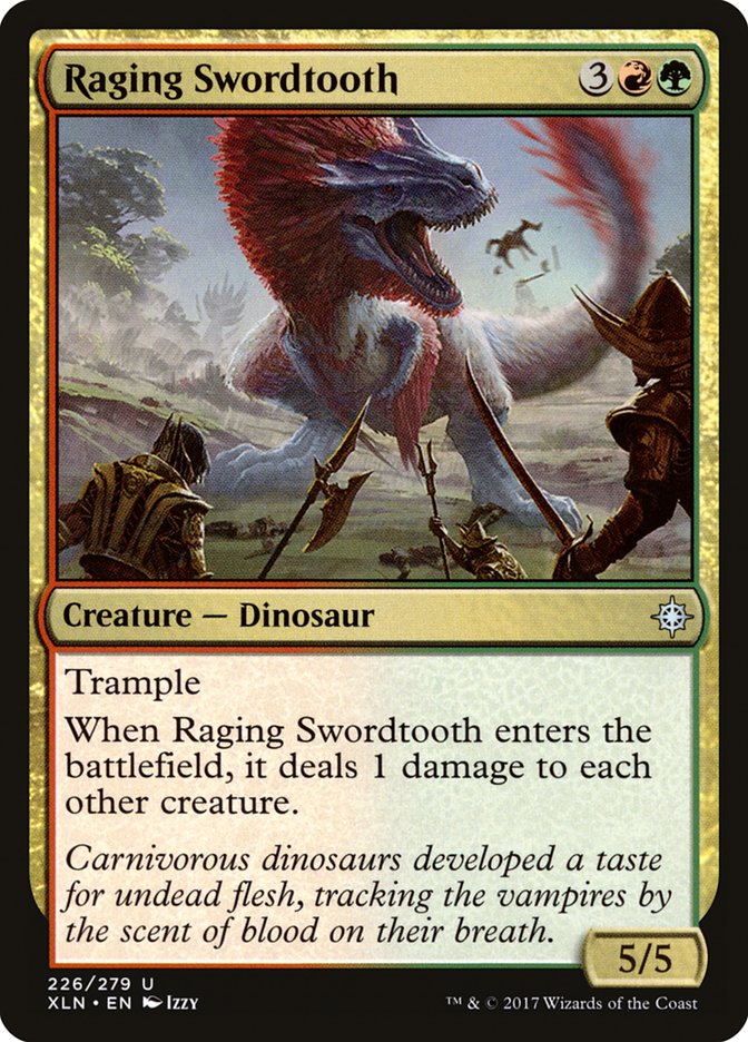Raging Swordtooth [Ixalan] | Red Riot Games CA