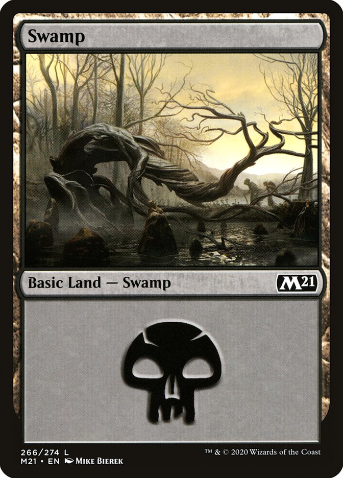 Swamp (266) [Core Set 2021] | Red Riot Games CA