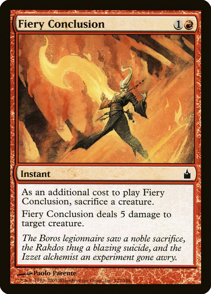 Fiery Conclusion [Ravnica: City of Guilds] | Red Riot Games CA