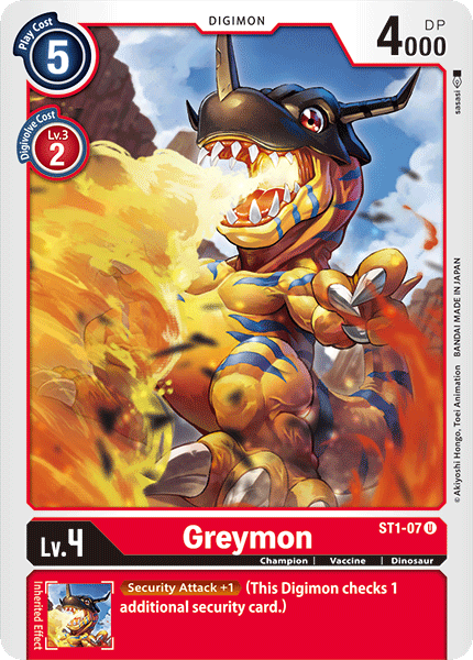 Greymon [ST1-07] [Starter Deck: Gaia Red] | Red Riot Games CA