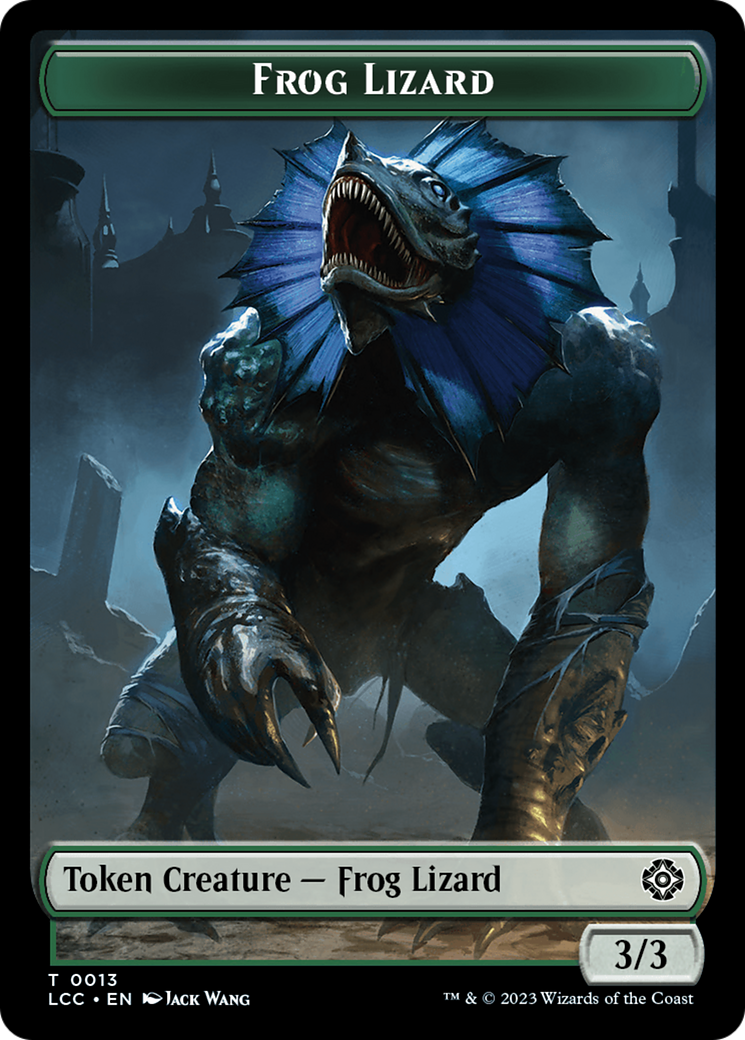Frog Lizard // Merfolk (0003) Double-Sided Token [The Lost Caverns of Ixalan Commander Tokens] | Red Riot Games CA
