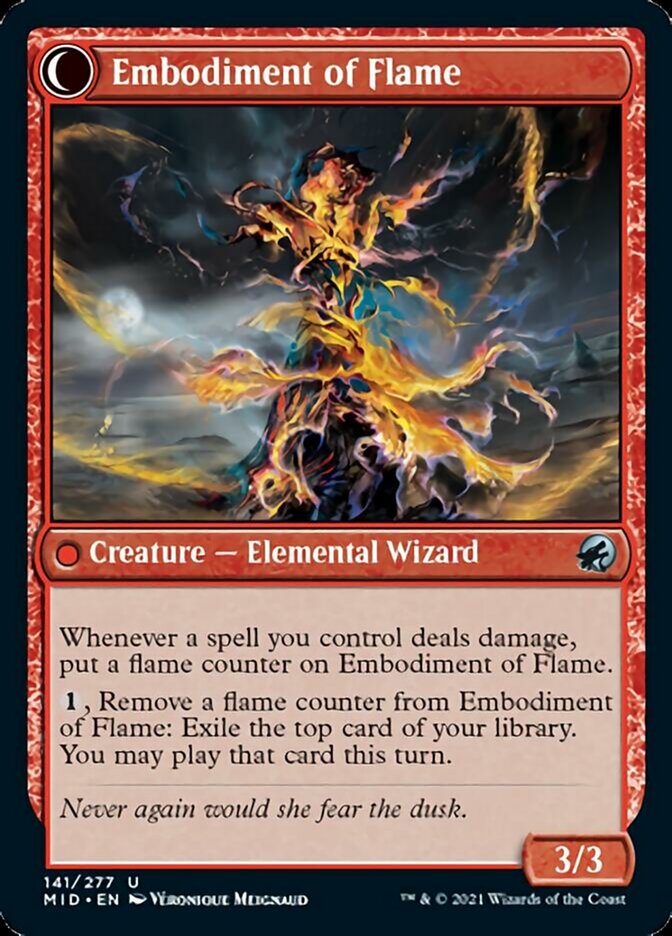Flame Channeler // Embodiment of Flame [Innistrad: Midnight Hunt] | Red Riot Games CA