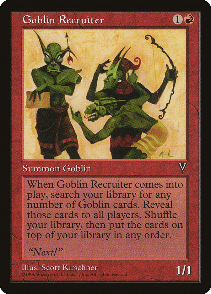 Goblin Recruiter [Visions] | Red Riot Games CA