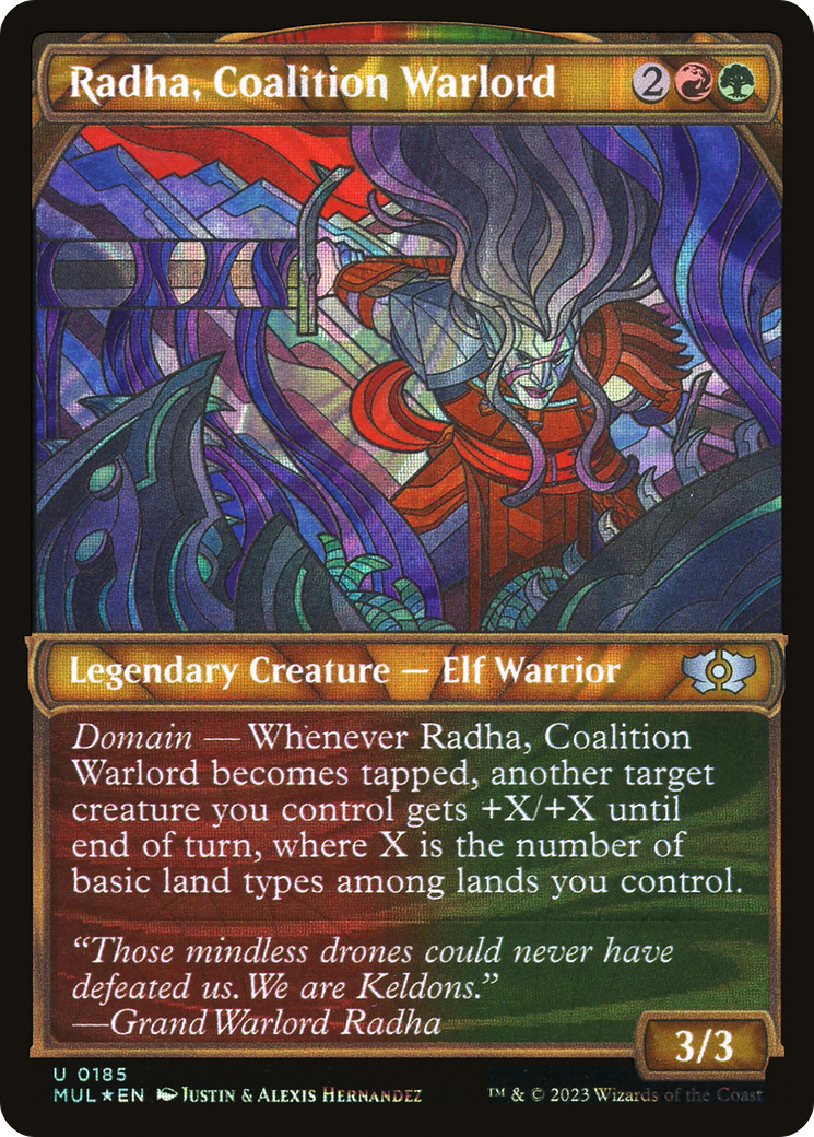 Radha, Coalition Warlord (Halo Foil) [Multiverse Legends] | Red Riot Games CA