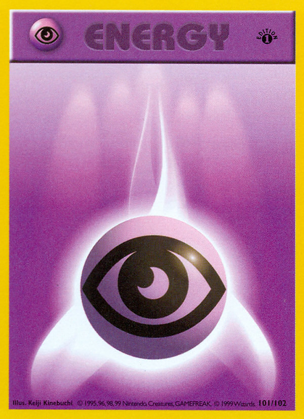 Psychic Energy (101/102) (Shadowless) [Base Set 1st Edition] | Red Riot Games CA