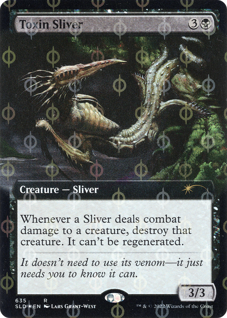 Toxin Sliver (Extended Art) (Step-and-Compleat Foil) [Secret Lair Drop Promos] | Red Riot Games CA