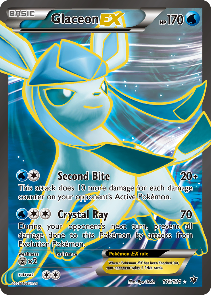 Glaceon EX (116/124) [XY: Fates Collide] | Red Riot Games CA
