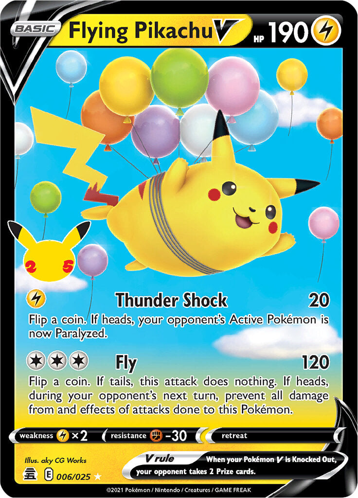 Flying Pikachu V (006/025) [Celebrations: 25th Anniversary] | Red Riot Games CA