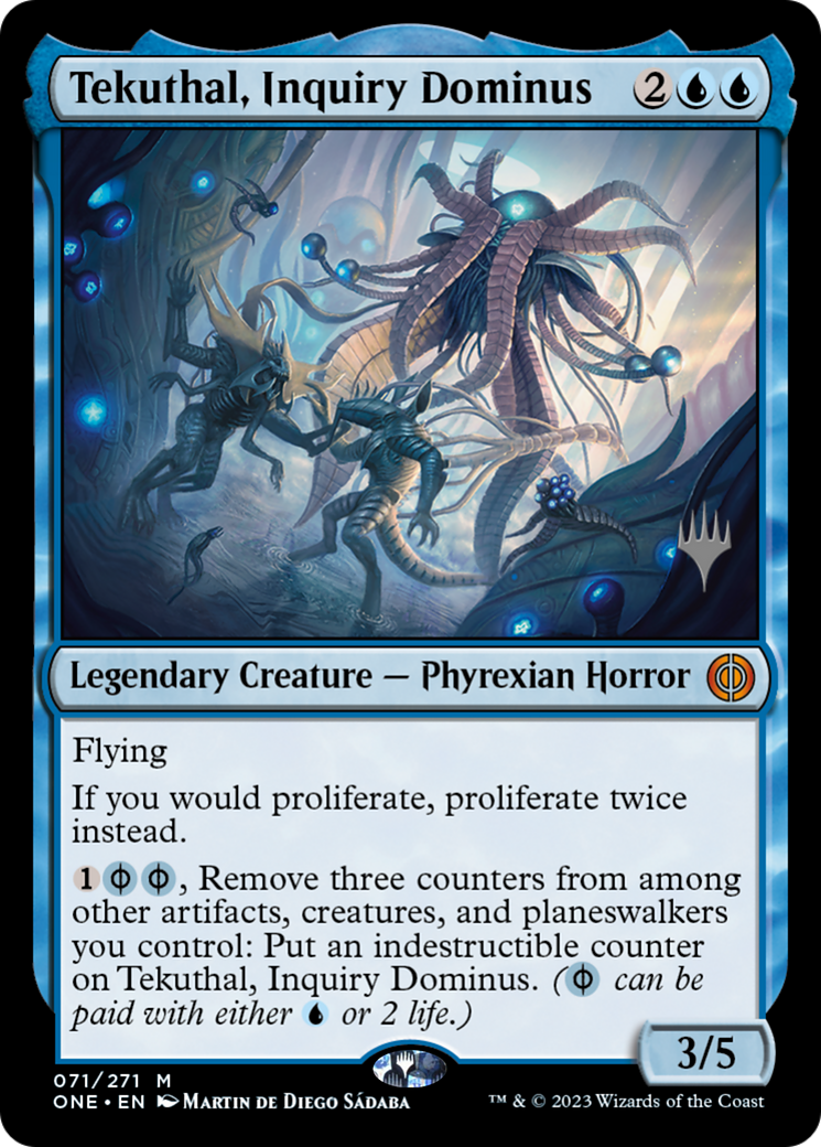 Tekuthal, Inquiry Dominus (Promo Pack) [Phyrexia: All Will Be One Promos] | Red Riot Games CA