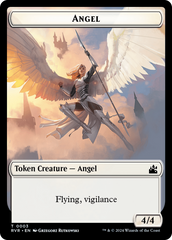 Bird // Angel (0003) Double-Sided Token [Ravnica Remastered Tokens] | Red Riot Games CA