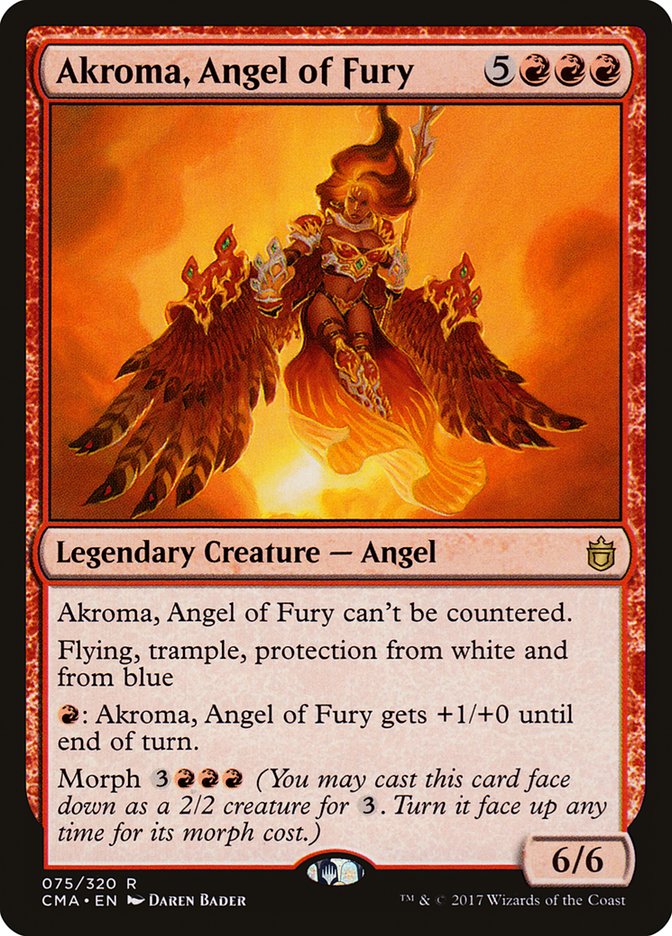 Akroma, Angel of Fury [Commander Anthology] | Red Riot Games CA
