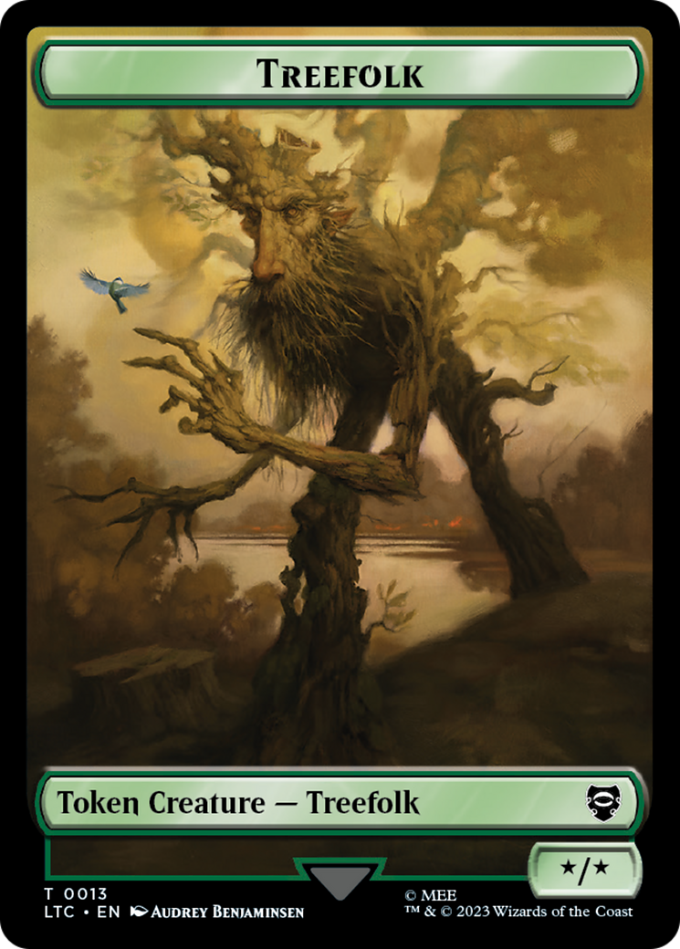 Treefolk // Food Token [The Lord of the Rings: Tales of Middle-Earth Commander Tokens] | Red Riot Games CA