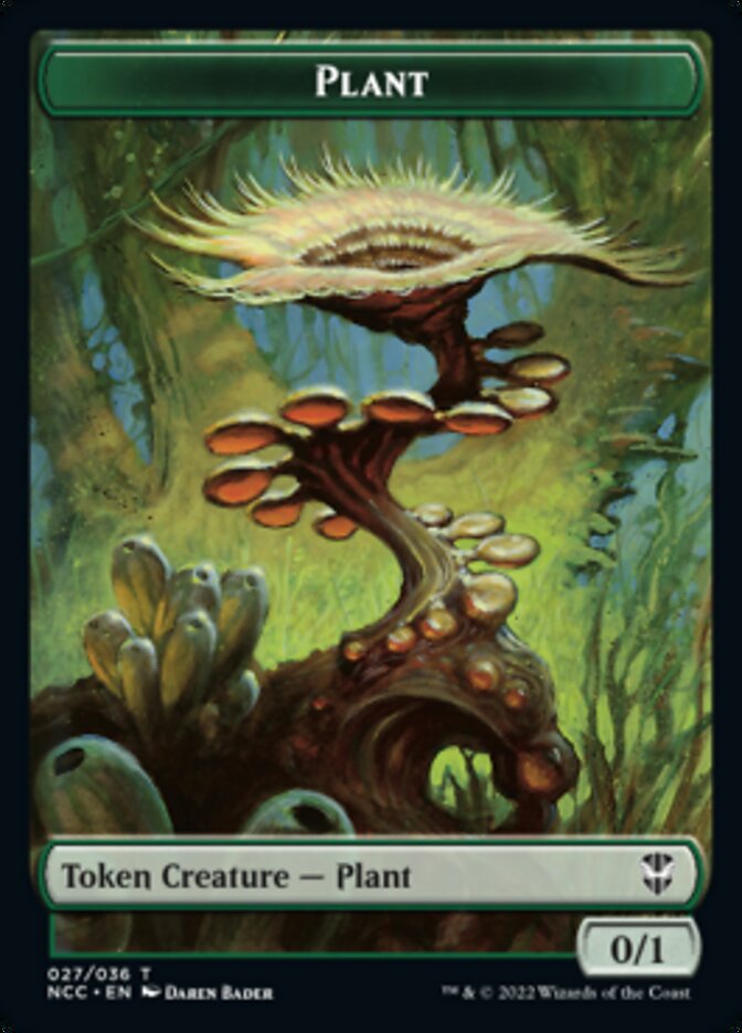 Plant // Beast Double-Sided Token [Streets of New Capenna Commander Tokens] | Red Riot Games CA