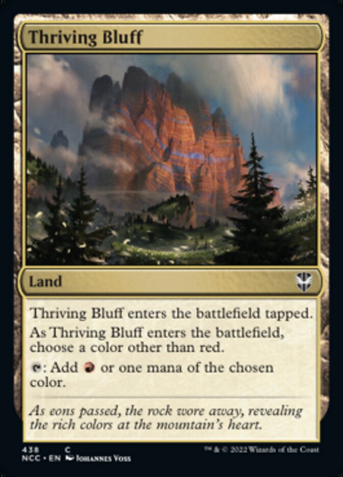 Thriving Bluff [Streets of New Capenna Commander] | Red Riot Games CA