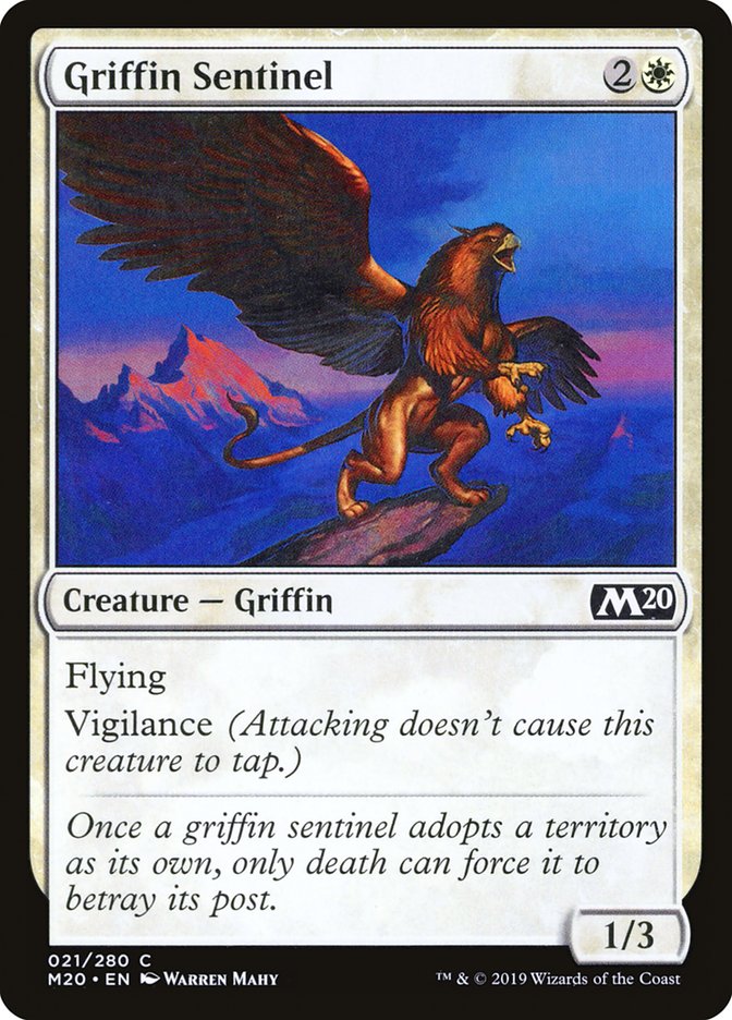 Griffin Sentinel [Core Set 2020] | Red Riot Games CA