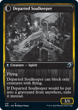 Devoted Grafkeeper // Departed Soulkeeper [Innistrad: Double Feature] | Red Riot Games CA