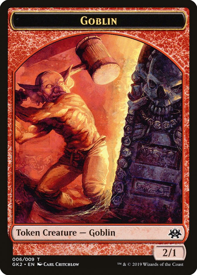 Dragon // Goblin Double-Sided Token [Ravnica Allegiance Guild Kit Tokens] | Red Riot Games CA