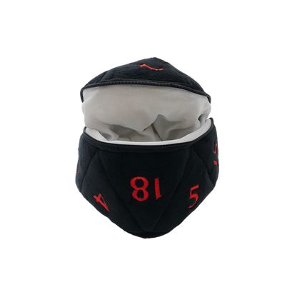 Ultra PRO: Dice Bag - Plush D20 (Dungeons & Dragons / Black & Red)
