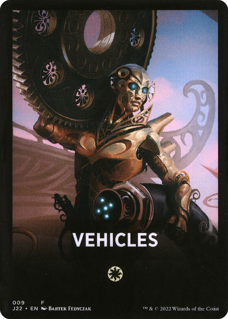 Vehicles Theme Card [Jumpstart 2022 Front Cards] | Red Riot Games CA