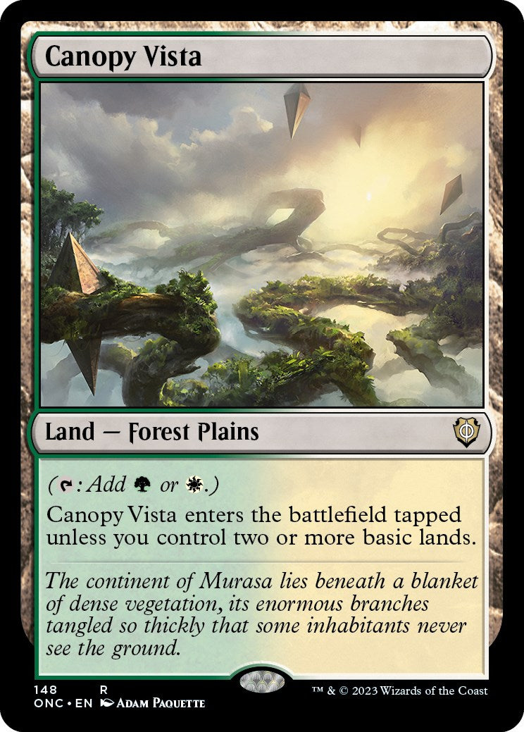 Canopy Vista [Phyrexia: All Will Be One Commander] | Red Riot Games CA