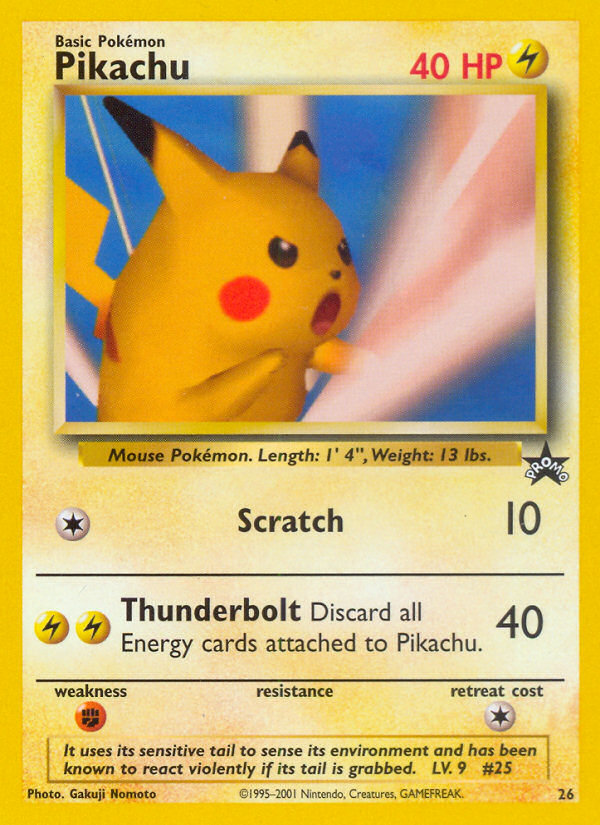Pikachu (26) [Wizards of the Coast: Black Star Promos] | Red Riot Games CA