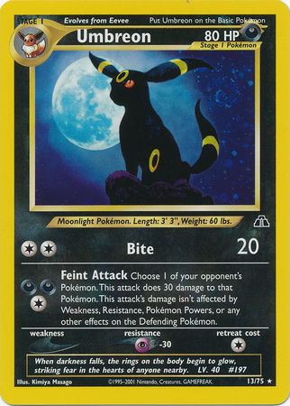 Umbreon (13/75) [Neo Discovery Unlimited] | Red Riot Games CA