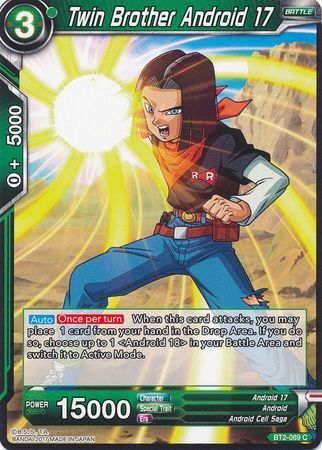 Twin Brother Android 17 (BT2-089) [Union Force] | Red Riot Games CA