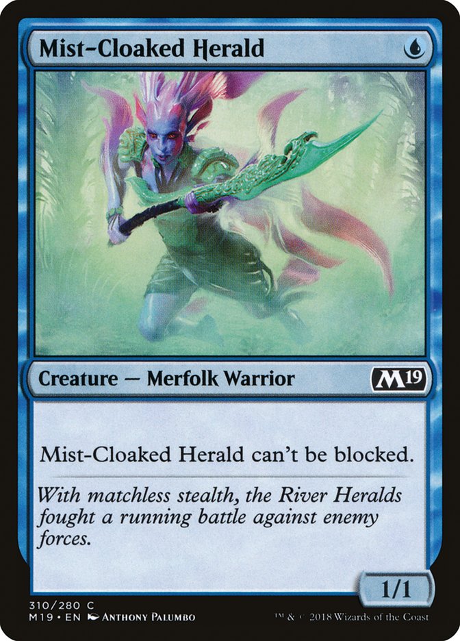Mist-Cloaked Herald [Core Set 2019] | Red Riot Games CA
